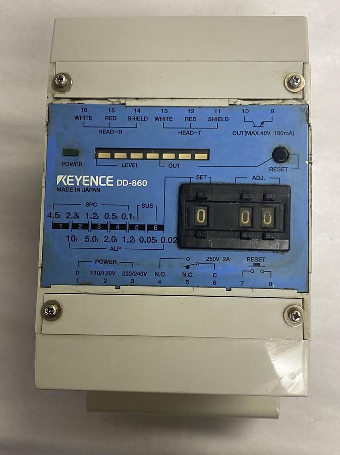 Used KEYENCE,DD-860,PLC Amplifier Unit
