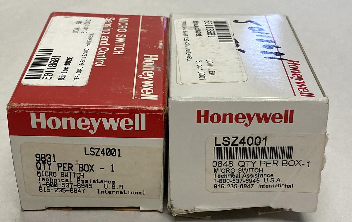 HONEYWELL MICROSWITCH,LSZ4001,LIMIT SWITCH RECEPTACLE LOT OF 2 NEW