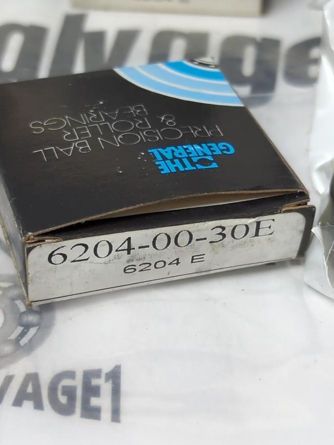 GENERAL BEARING,6204-00-30E,DEEP GROOVE BALL BEARING 20X47X14MM LOT OF 13