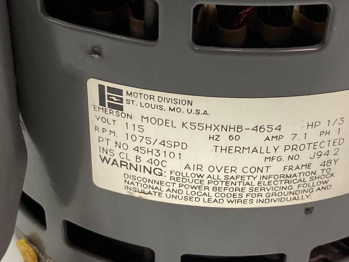 Used Emerson,K55HXNHB-4654,Condensor Fan Motor
