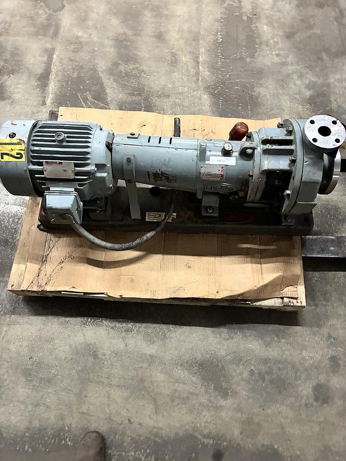 Used DURCO,2X3X15-10A/96-RV,MARK III MK3 CENTRIFUGAL PUMP XT MOTOR 10HP 1755RPM 3PH