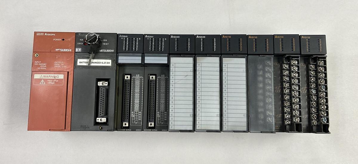 Used MITSUBISHI,A1S62PN A1SX41 A1SX41 A1SY10,RACK ASSEMBLY