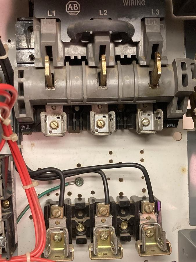 Used Allen-Bradley,2112B,12 Inch Size 1 Fused MCC Starter Bucket