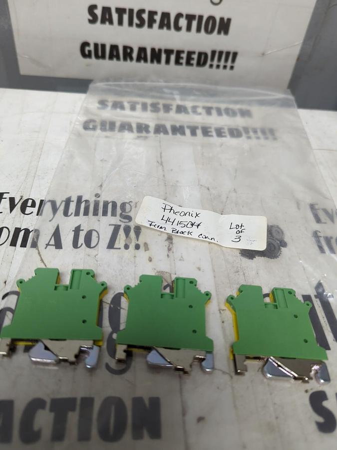 PHEONIX,441504,TERMINAL BLOCK CONNECTOR LOT OF 3 NOS