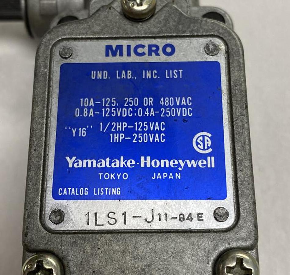 Used Yamatake-Honeywell,1LS1-J11-84E,Micro Limit Switch
