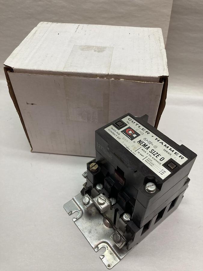 Used Cutler Hammer,C10BN3,Contactor Nema Size 0