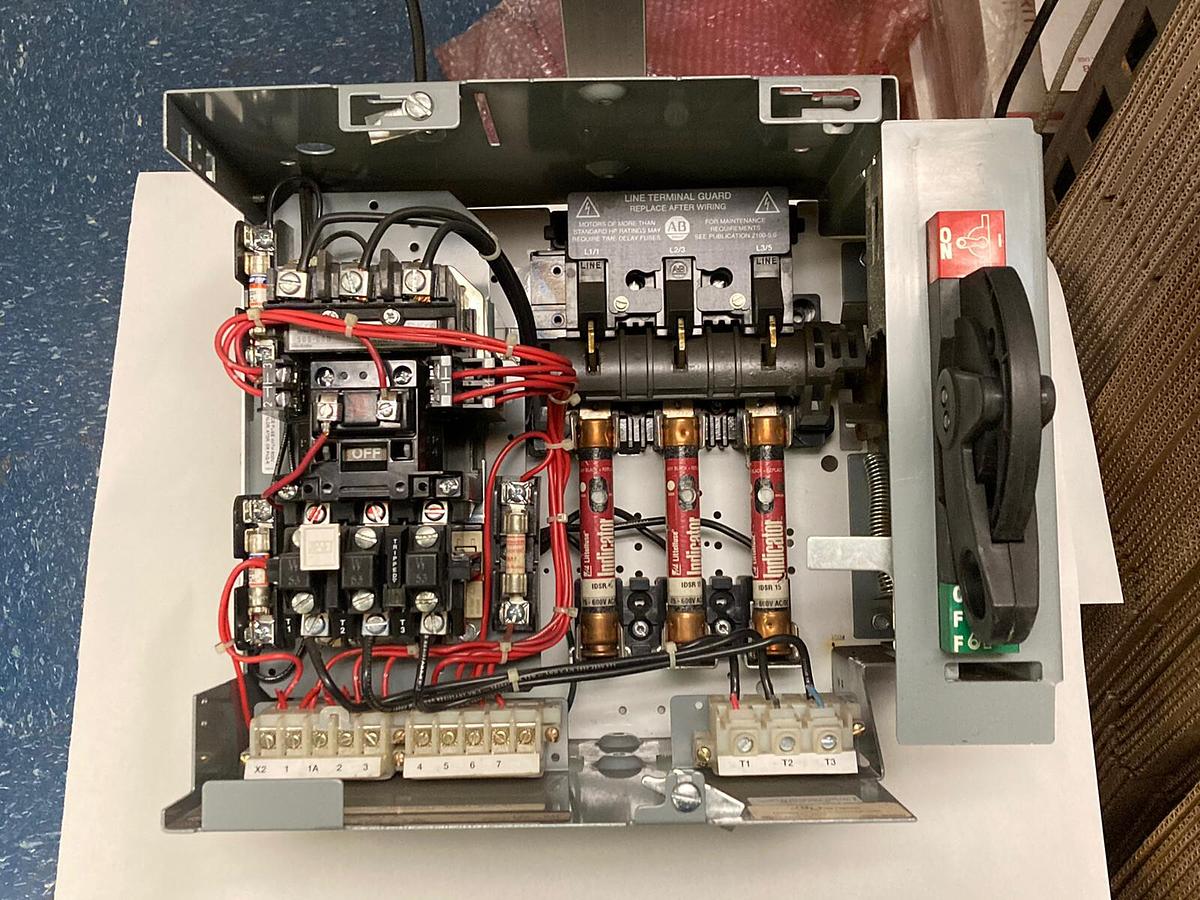 Used Allen-Bradley,2100 2112B,Size 1 Fused MCC 12 INCH Starter Bucket