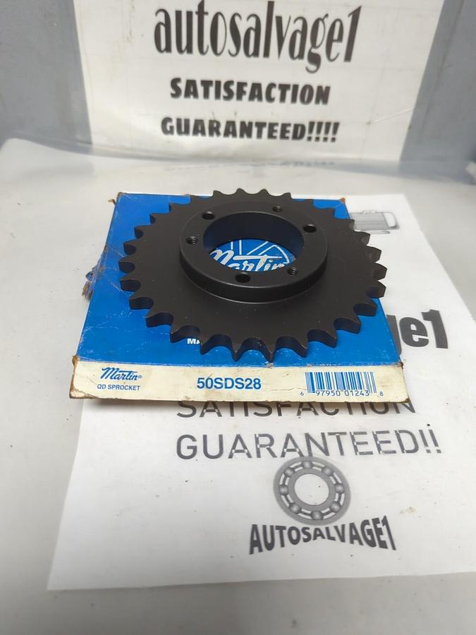 MARTIN,50SDS28,QD SPROCKET 28 TEETH 2-1/4 INCH BORE NOS