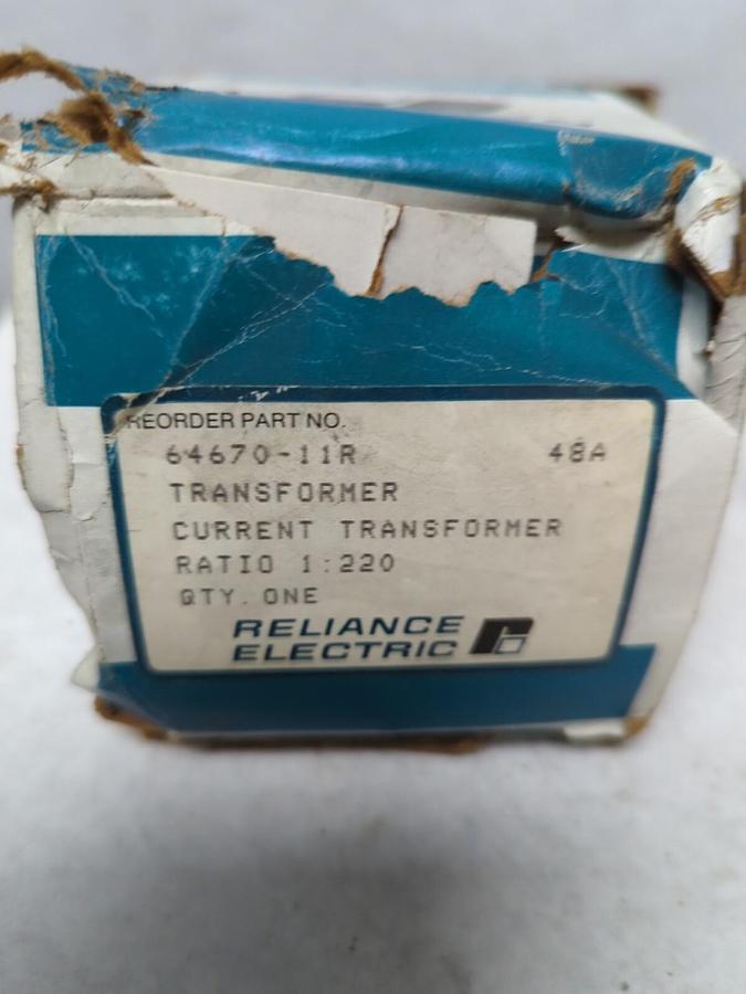 RELIANCE ELECTRIC,64670-11R,TRANSFORMER RATIO 1:220 NOS