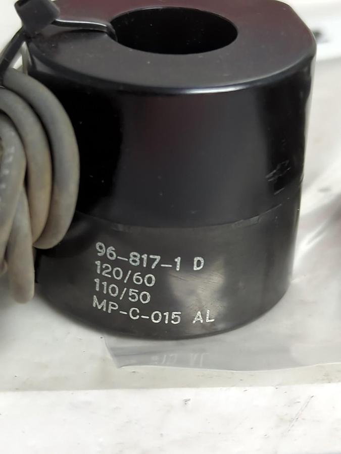Used ASCO,96-817-1 D,COIL 120/60 110/50 LOT OF 2 PRE-OWNED