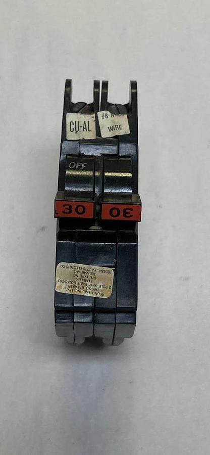 Used FEDERAL PACIFIC,NC230,CIRCUIT BREAKER 30A 120/240V 2P