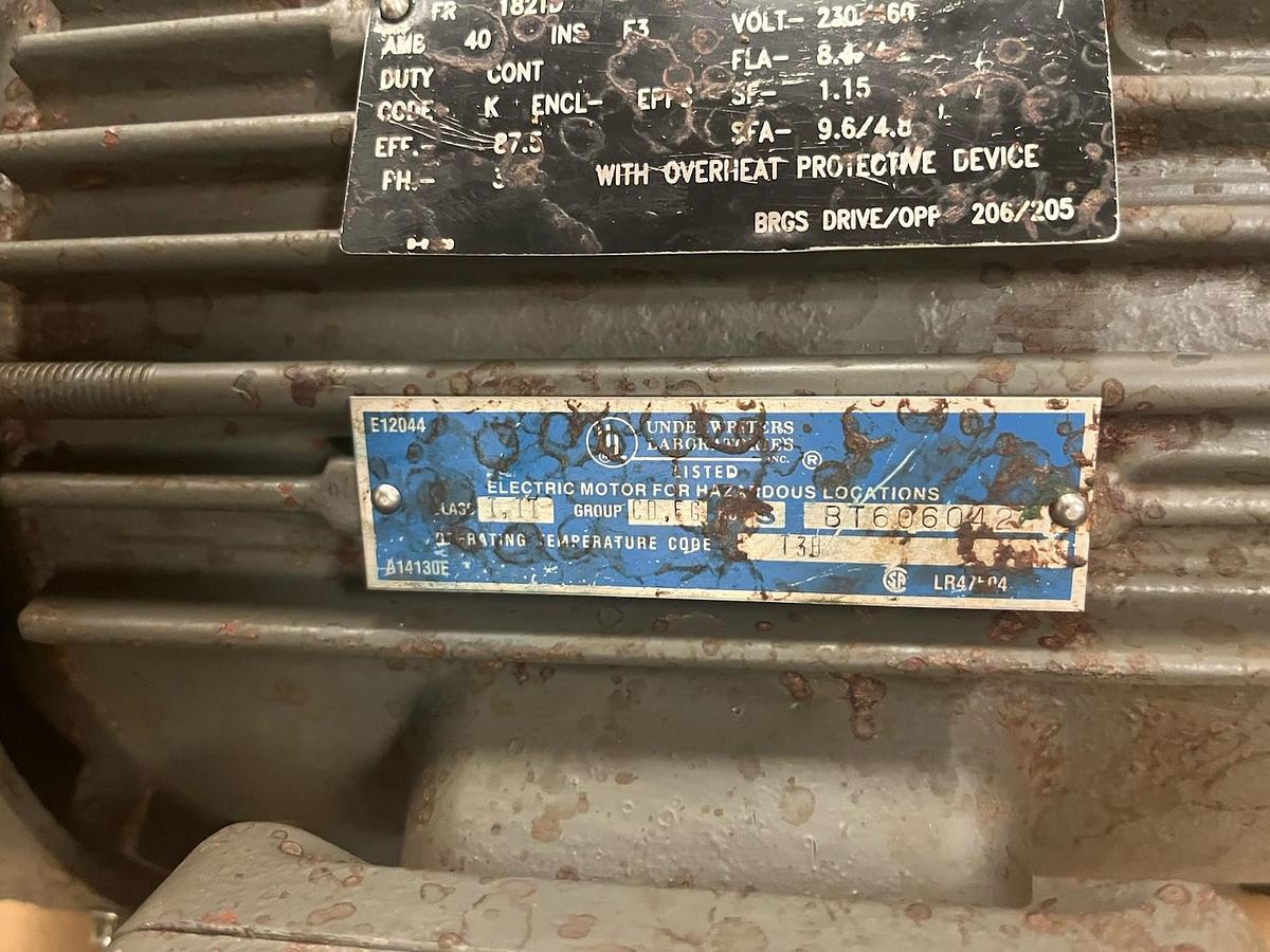 Used LINCOLN,3HP,EXPLOSION PROOF MOTOR 1760RPM 182TD 3PH 230/460V