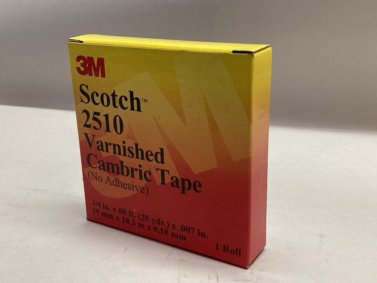3M,2510,Scotch Varnished Cambric Tape 3/4 in x 60 ft