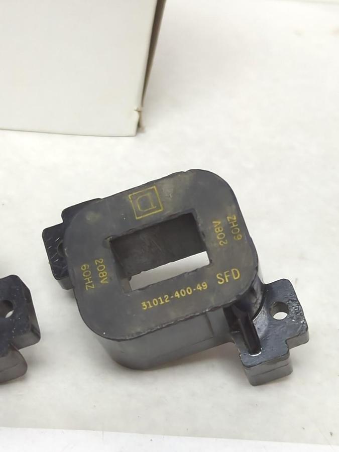 Used SQUARE D,31012-400-49,COIL 208V 60HZ LOT OF 2 PRE-OWNED