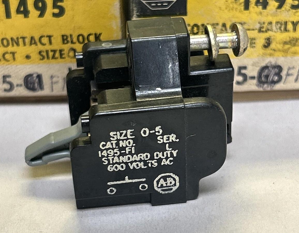 ALLEN-BRADLEY,1495-F1,AUXILIARY CONTACT LOT OF 2 NOS