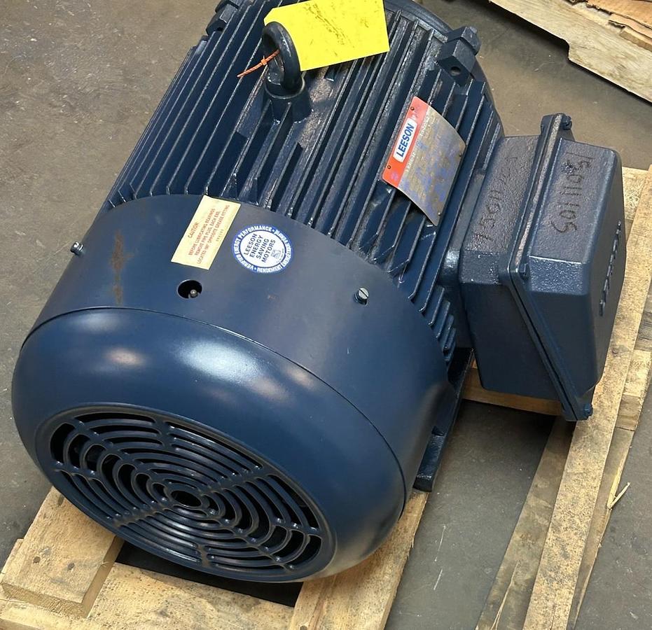 Used LEESON,G150019-60,MOTOR 40HP 208-230/460V 1775 RPM 3PH 324T FRAME