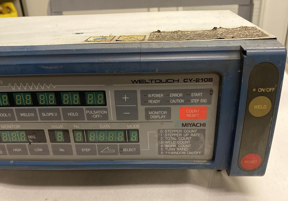 Used MIYACHI WELTOUCH,CY-210B,CONSTANT WELDING CONTROLLER