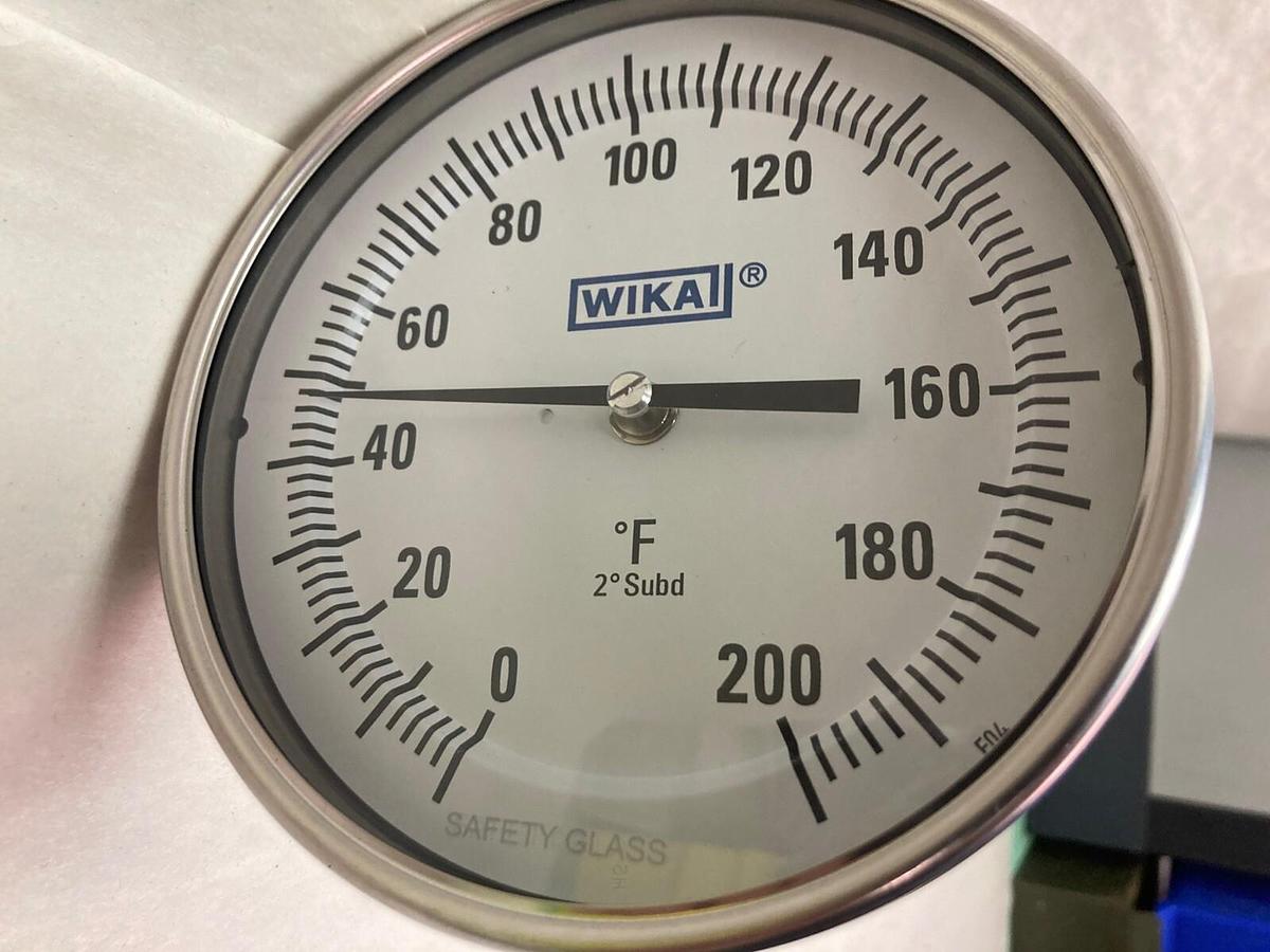 Wika,0-200 DEG F,Bi-Metal Temperature Gauge