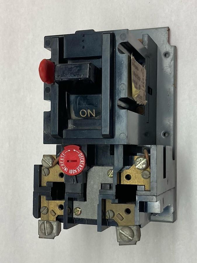 Used Westinghouse,B100MOB,Manual Motor Starter Sizeo M-O B100-1