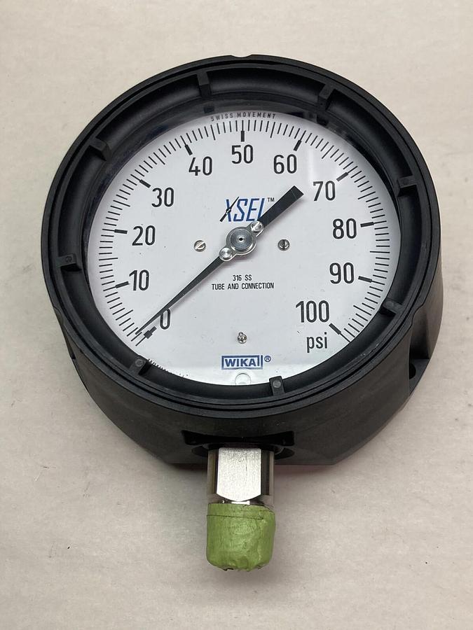 Wika,316 SS,Pressure Gauge 0-100 psi