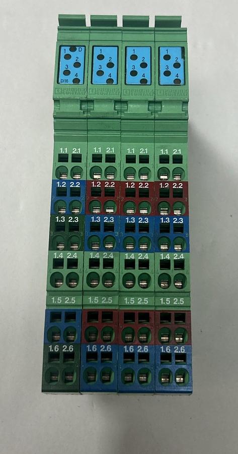Used PHOENIX CONTACT,IB-IL-24-DI-16,INLINE TERMINAL BLOCK