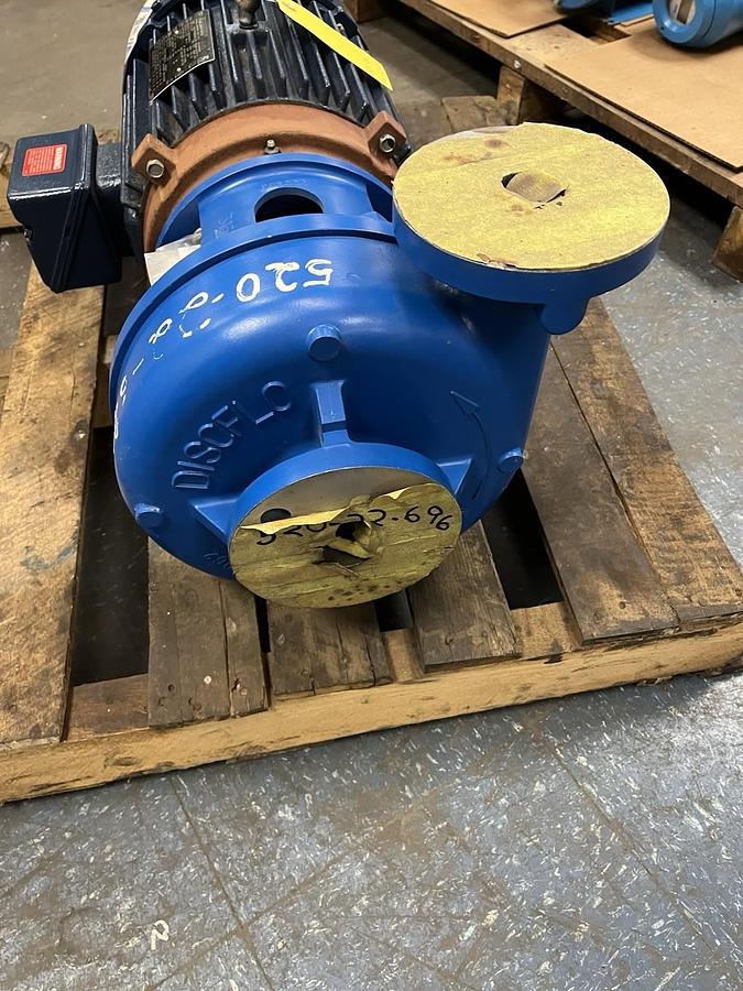 Used DISCFLO,2015-8-1,CENTRIFUGAL PUMP 1-1/2X2X8 10HP 1800 RPM 6195