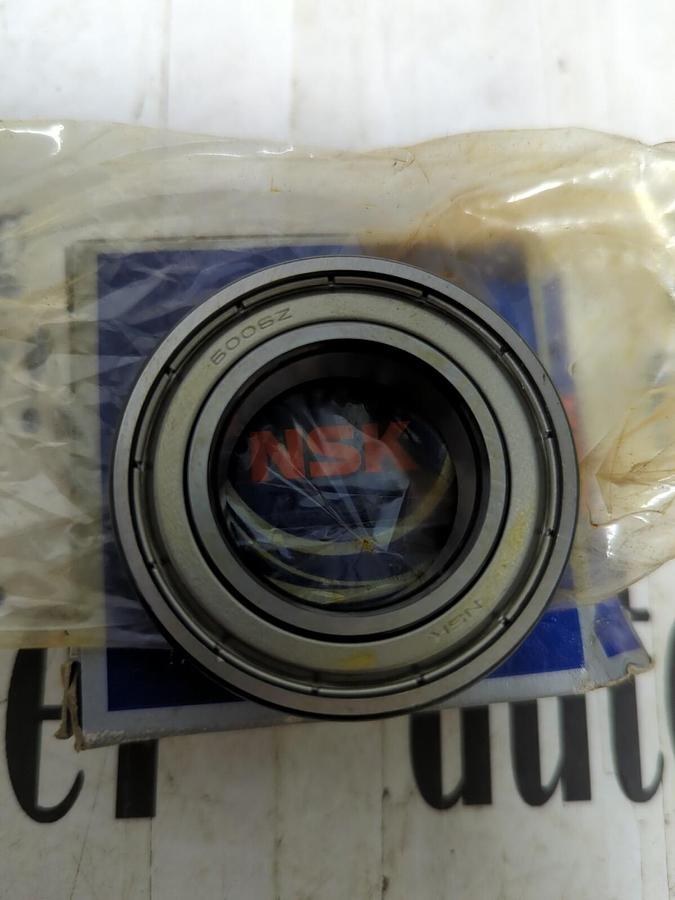 NSK,6006ZZCE,DOUBLE SHIELDED BALL BEARING 30MM BORE NOS