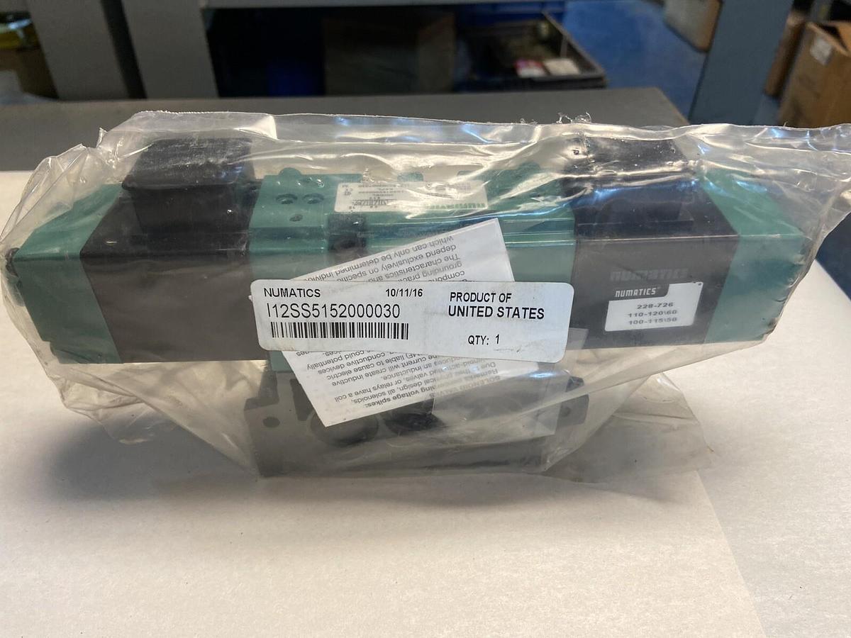 Used Numatics,I12SS5152000030,Double Solenoid Valve NOS in Sealed Bag