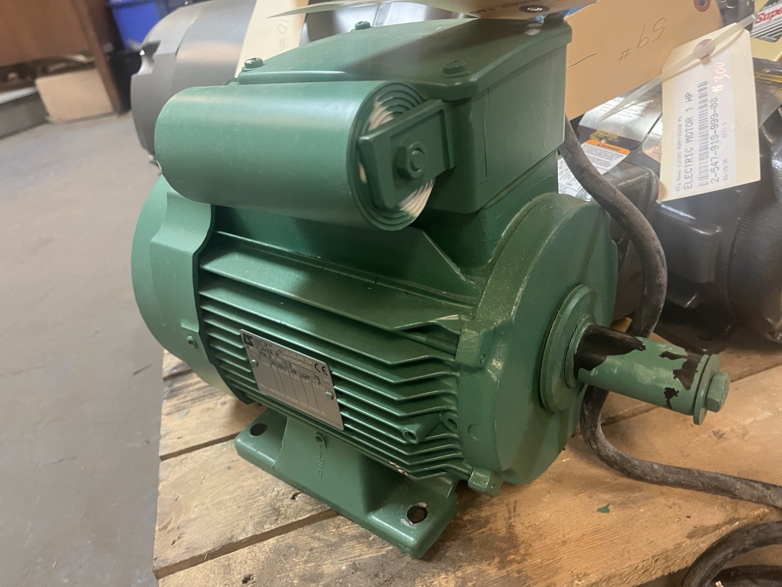 Used LEROY SOMER,LS100LPR-DP,SINGLE PHASE MOTOR 2.2kW 1415RPM 230V
