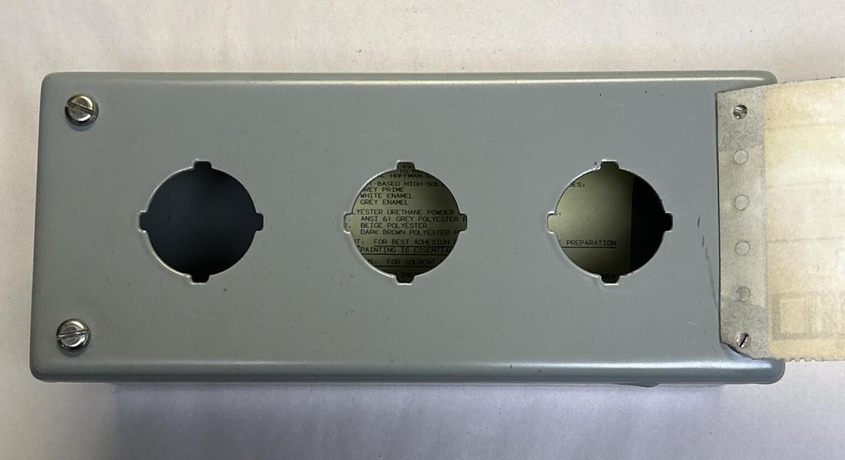 HOFFMANN,E-3PB,PUSHBUTTON ENCLOSURE NOS