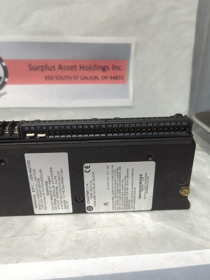 Used GE,1C660TBR111A,TERMINAL MODULE TERM ASM NO RELAY BLOCK PRE-OWNED