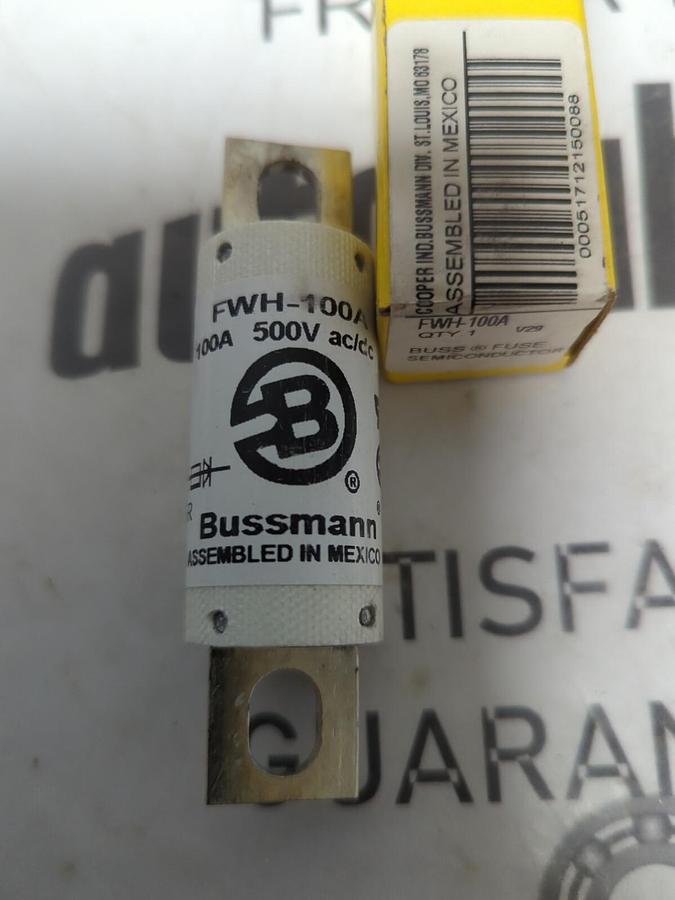 COOPER BUSSMANN,FWH-100A,SEMICONDUCTOR 100 AMP FUSE NOS