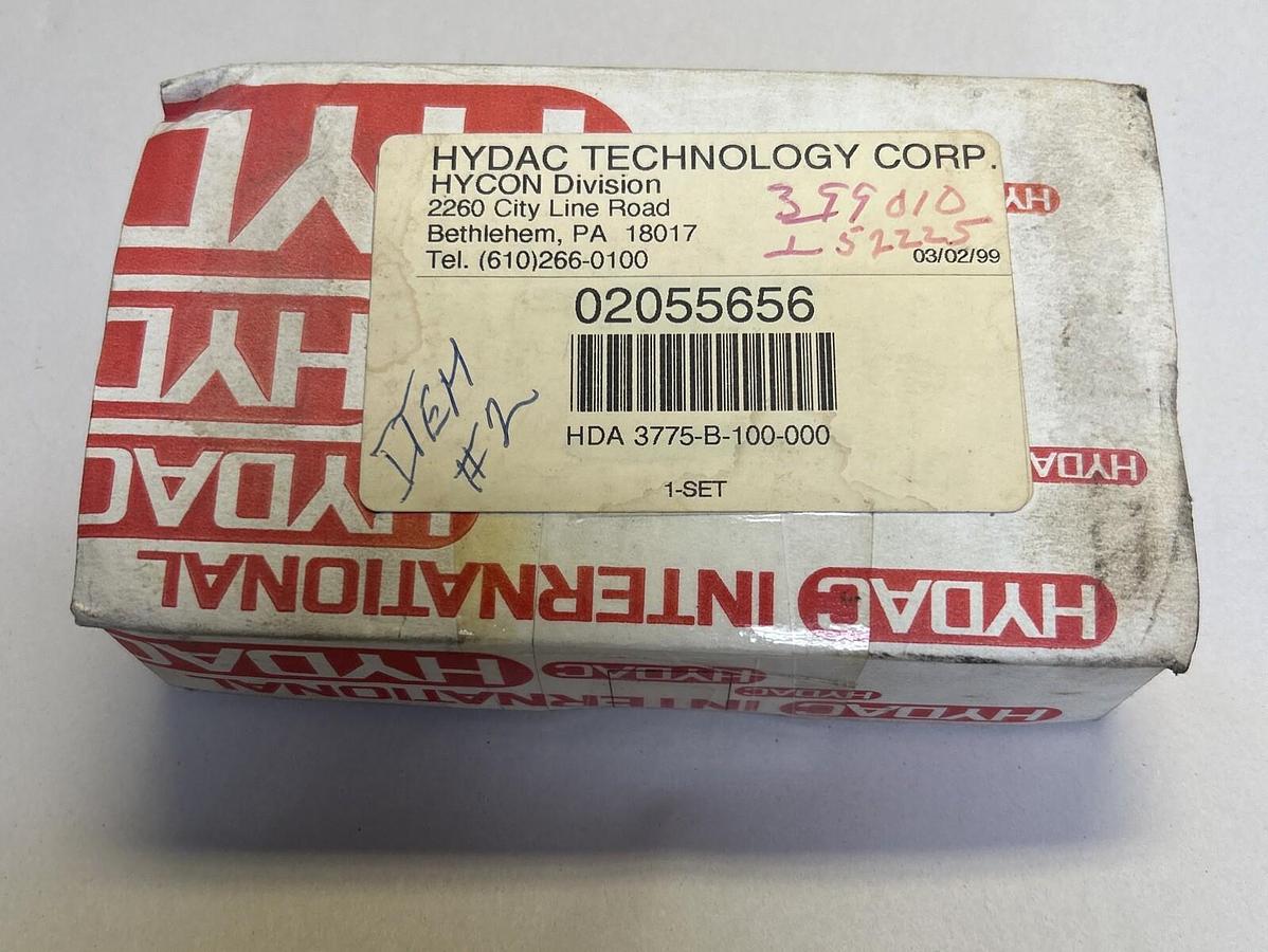 HYDAC TECHNOLOGY,HDA37775-B-100-000,PRESSURE TRANSMITTER NOS