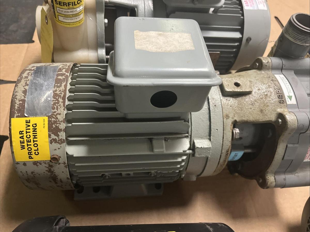 Used SERFILCO,H2-X1-1/2CE2V(M2xM1)-D2.0,SERIES HE HORIZONTAL CHEMICAL PUMP 2HP 2X1.5