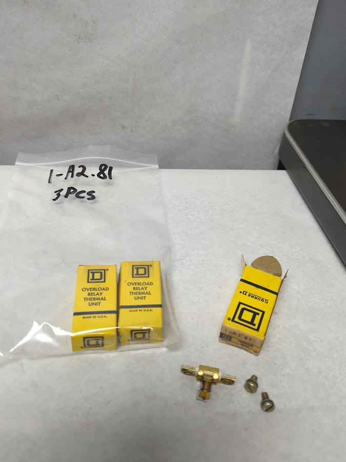 SQUARE D,A2.81,THERMAL OVERLOAD HEATER ELEMENT LOT OF 3 NOS