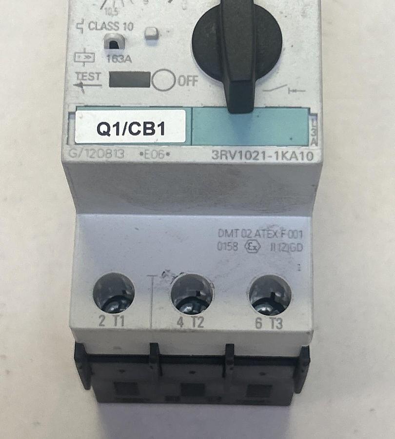 Used SIEMENS,3RV1021-1KA10,MOTOR STARTER