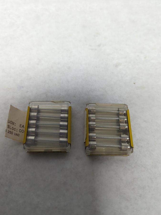 COOPER BUSSMANN,MDL-5-R,GLASS FUSES LOT OF 10 NOS