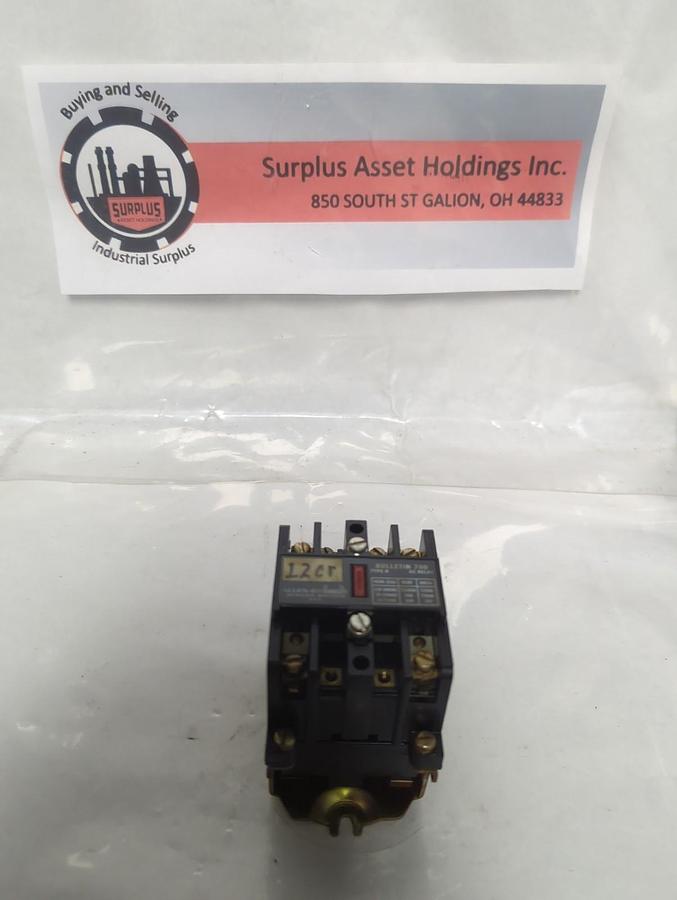 Used ALLEN BRADLEY,700-N200A1,SERIES C AC RELAY TYPE N NEMA A300 PRE-OWNED