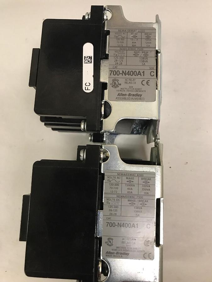 Used Allen Bradley,700-P400A1,Type N Relay lot 2