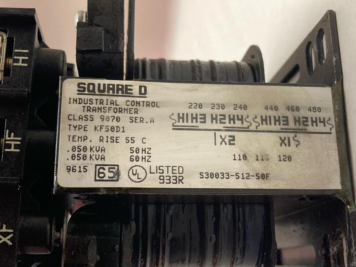 Square D,Class 9070 KF50D1,Transformer Ser. A Type
