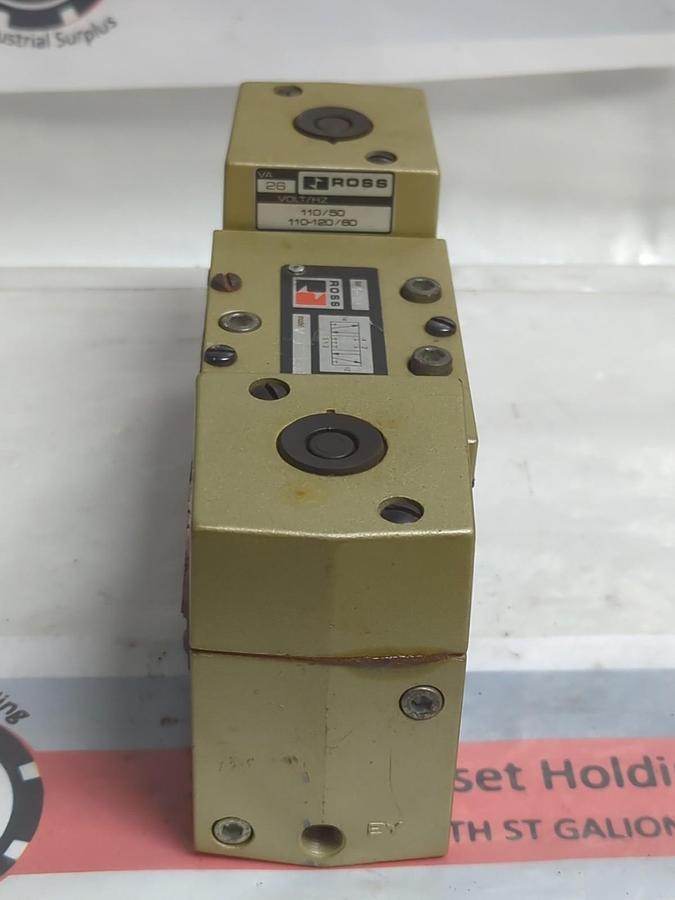 Used ROSS,W7077A3331,SOLENOID VALVE BAR 1-10 PRE-OWNED