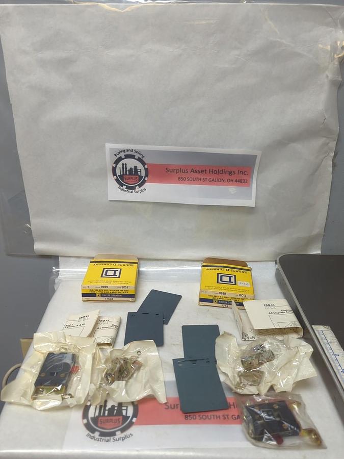 SQUARE D,77541/77533,CLASS 9999 TYPE BC-1-BC-3 ELECTRIC INTERLOCK  LOT OF 2 NOS