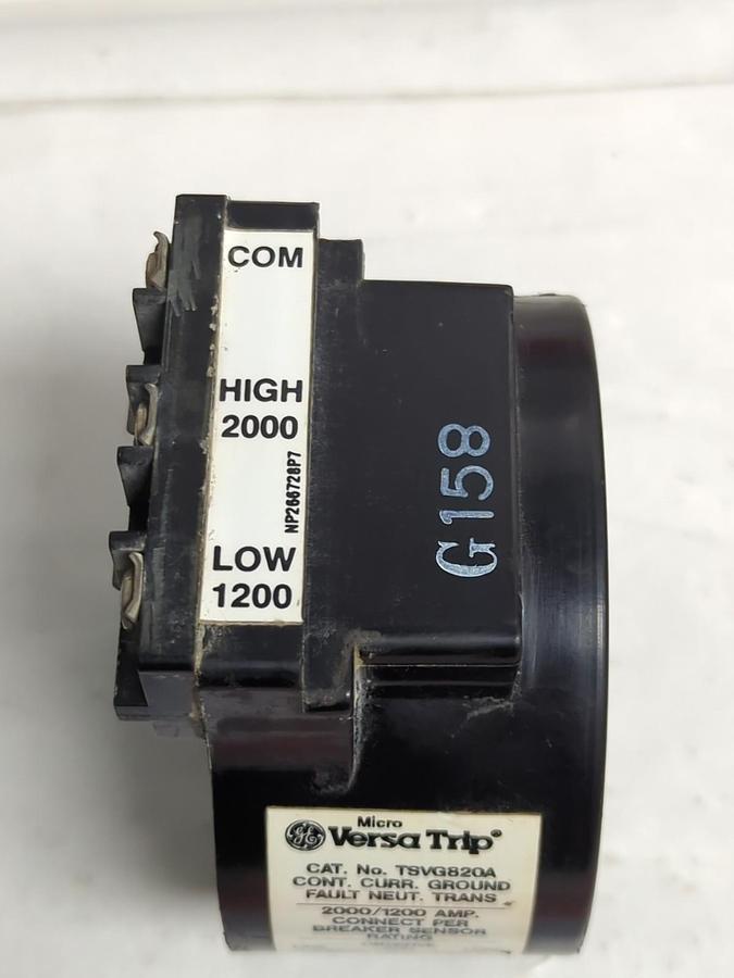 Used MICRO VERSA TRIP,TSVG820A,CURRENT GROUND FAULT NEUTRAL TRANSFORMER PRE-OWNED