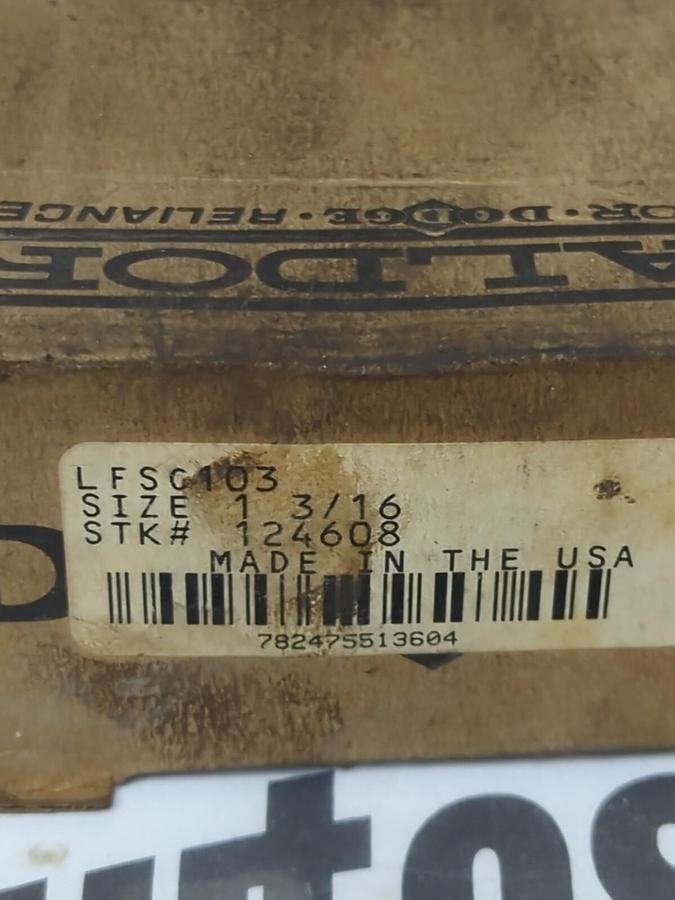 DODGE,124608,FLANGE MOUNT BEARING 3-BOLT MOUNT 1-3/16 IN BORE LFSG103 NOS