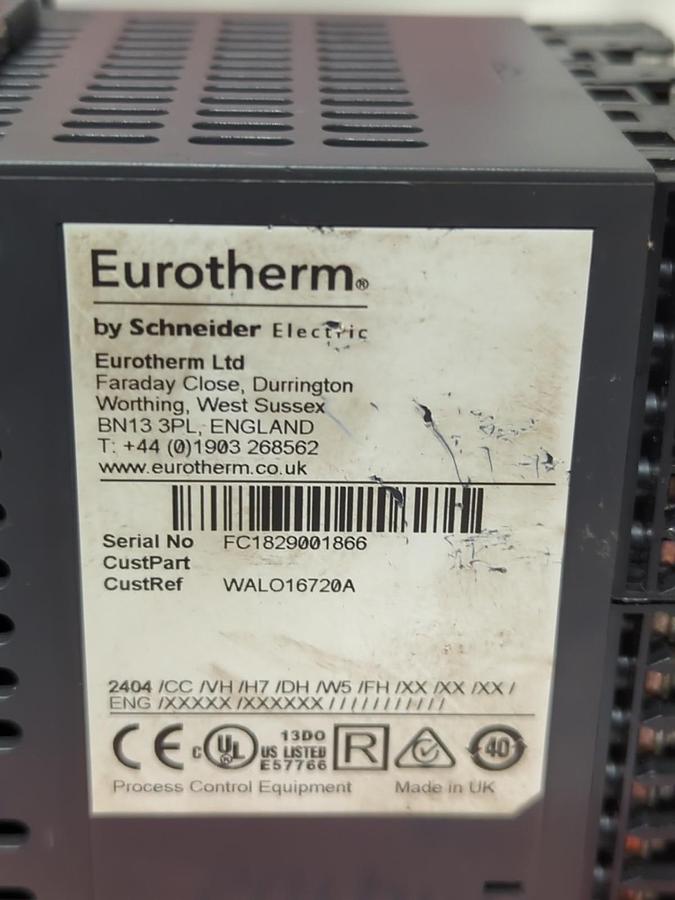Used SCHNEIDER EUROTHERM,2404,DIN PROCESS AND TEMPERATURE CONTROLLER PRE-OWNED