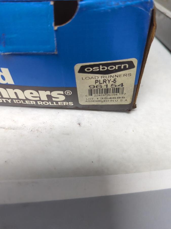 OSBORN,PLRY-5,PLAIN YOKE STYLE LOAD RUNNER 1-3/4 IN BORE 5 IN O.D. NOS