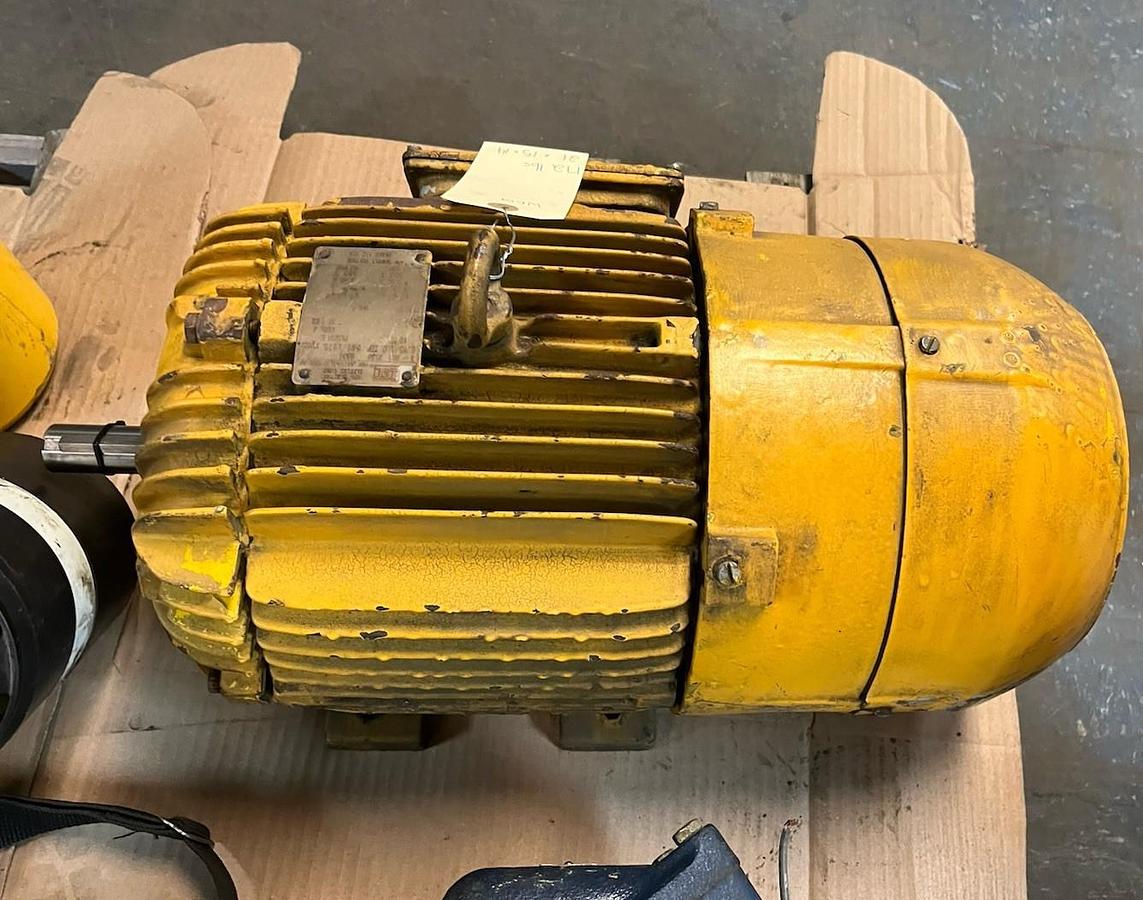 Used WEG,3HP,BRAKE MOTOR 1675RPM 3PH 213U 460V