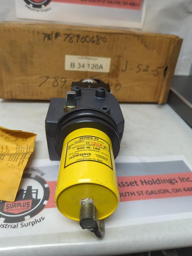 FLOWSERVE,B-34,SERIES 34 PNEUMATIC VALVE ACTUATOR NOS