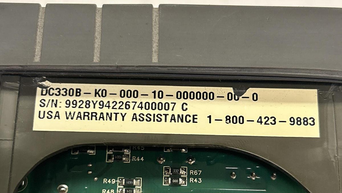 Used HONEYWELL,DC330BK000010000000000,TEMPERATURE CONTROLLER