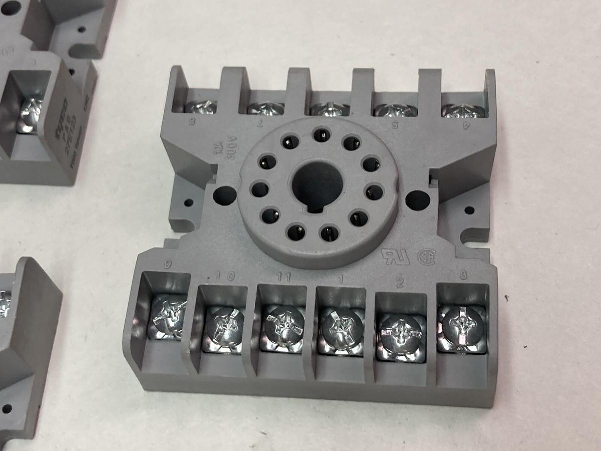 Tyco,27E123,Relay Base LOT OF 3